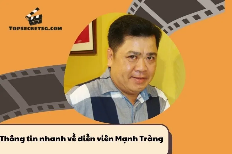 Thông tin nhanh về diễn viên Mạnh Tràng